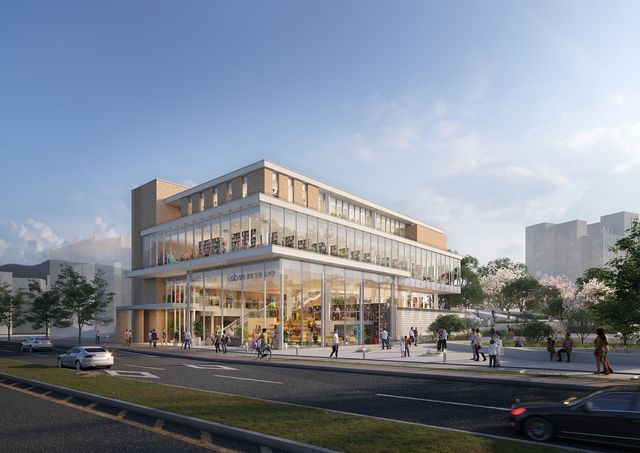 장위뉴타운에 들어설 장위문화공원도서관(가칭) 투시도