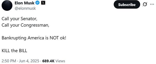 일론 머스크가 엑스에 올린 글