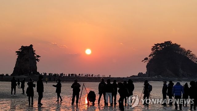 꽃지해수욕장 해넘이