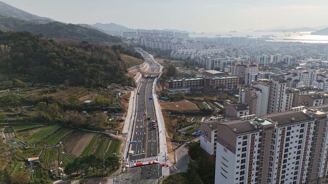 창원 자은3지구∼풍호동 도시계획도로 개통