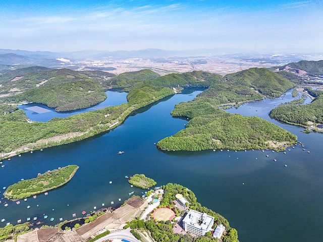 초평호 한반도 지형[사진/임헌정 기자]