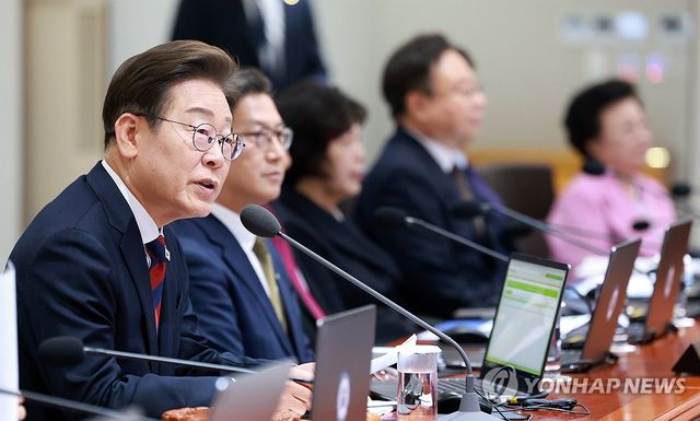 이재명 대통령 국무회의 발언