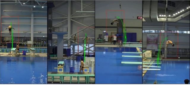 다이빙 훈련에 도입한 AI 기반 3D 동작 분석 및 예측 시스템 운영 장면.