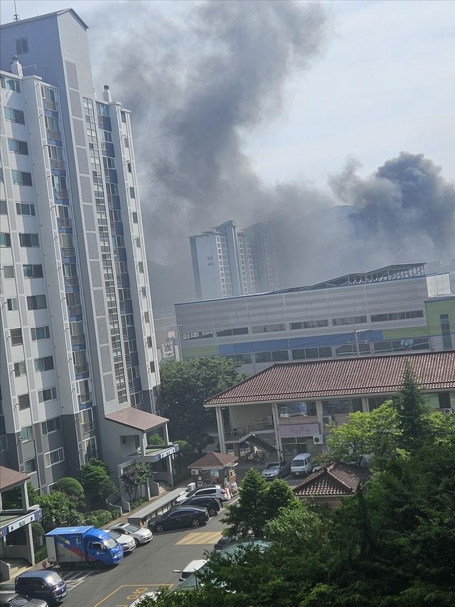 포항 유강정수장 폐자재더미 불