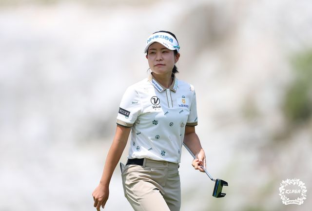 박민지의 1라운드 경기 모습. 