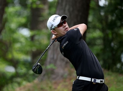 김비오의 드라이버 스윙.