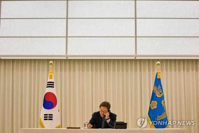 이재명 대통령, 트럼프 미국 대통령과 전화 통화