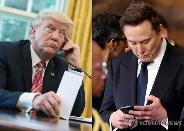 트럼프(왼쪽)와 머스크