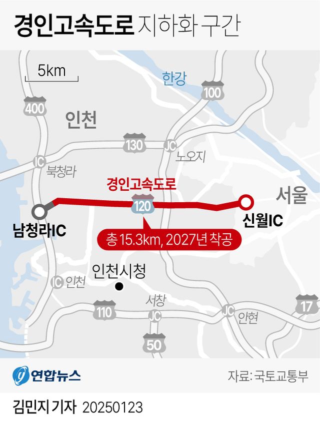 [그래픽] 경인고속도로 지하화 구간