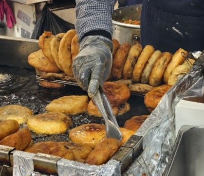 남대문 시장 호떡 노점