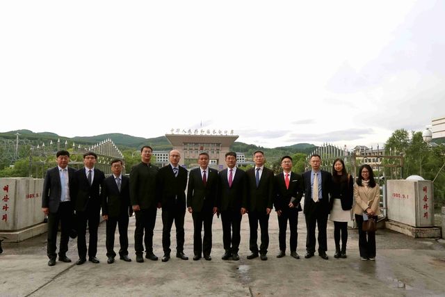 북한 양강도를 방문한 왕야쥔 중국대사