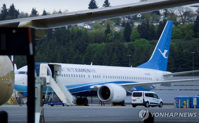미국 시애틀에 있던 샤먼항공 주문 보잉 항공기