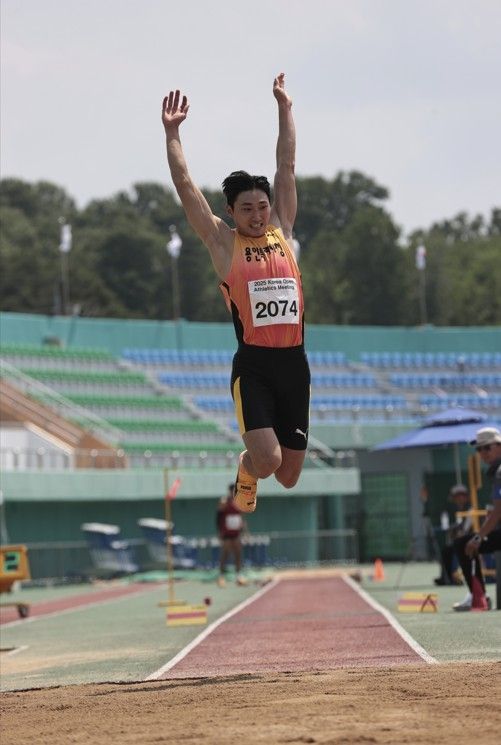 유규민, 코리아오픈육상 남자 세단뛰기 우승