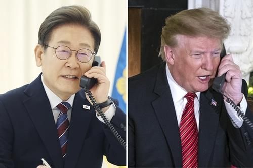 이재명 대통령(왼쪽)-트럼프 미국 대통령