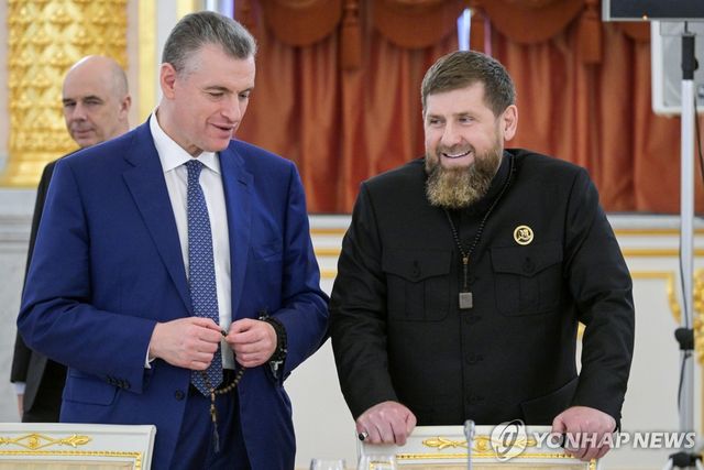 러시아 방문한 카디로프 체첸 정부 수장