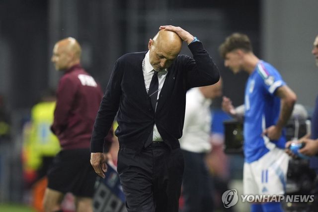 이탈리아 대표팀 사령탑으로 마지막 경기를 치른 루치아노 스팔레티 감독