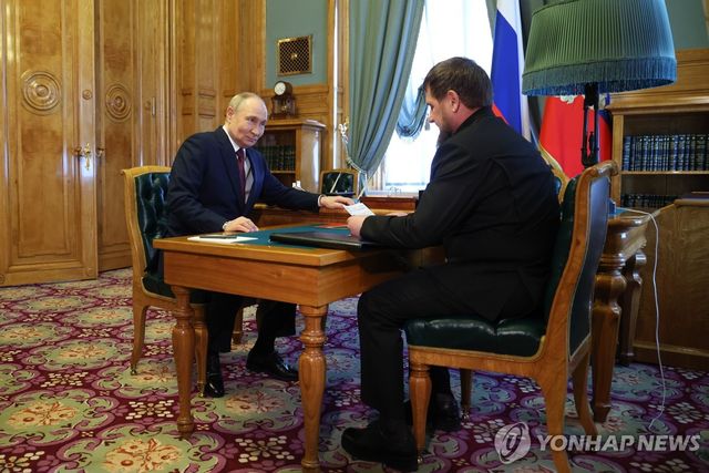 푸틴 대통령, 카디로프 체첸 수장 회담