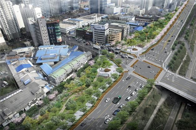 평면교차로 조감도(예시)