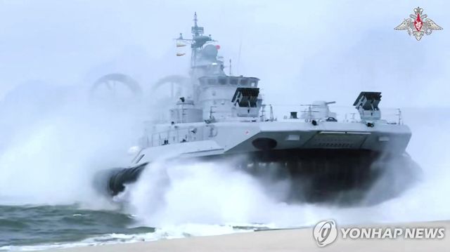 발트해에서 훈련하는 러시아 해군