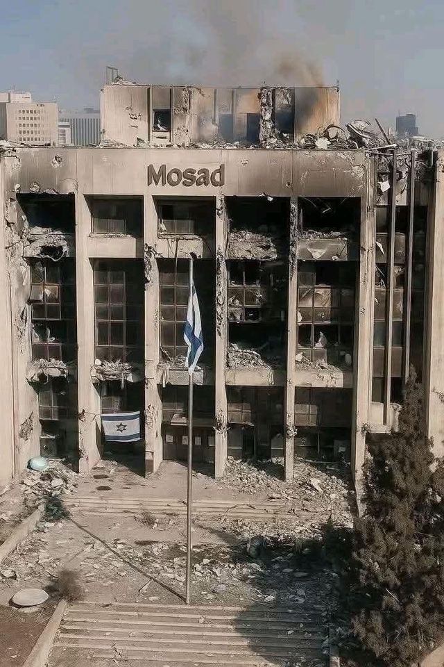 모사드 건물 폭격 피해?…'가짜 사진' 의혹