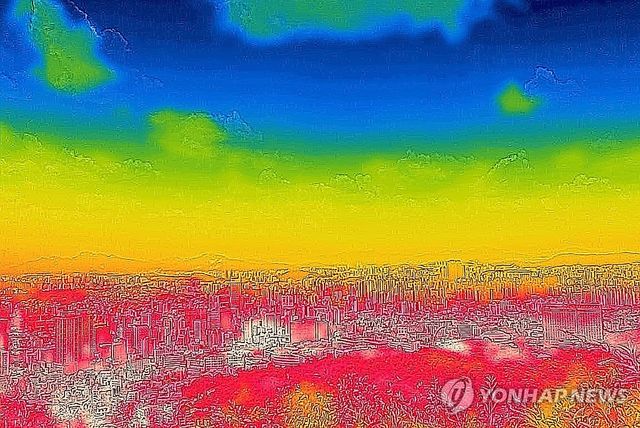 폭염으로 뜨거운 서울