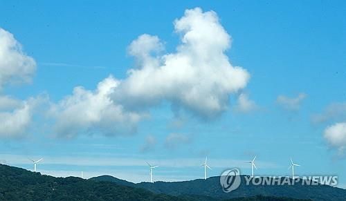 태기산 푸른하늘