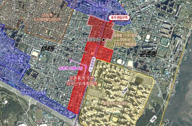 둔촌동역 주변 지구단위계획 대상지 