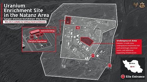 이스라엘 공습받은 후의 이란 나탄즈 핵시설
