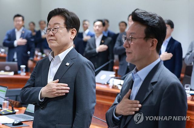이재명 대통령과 김민석 국무총리