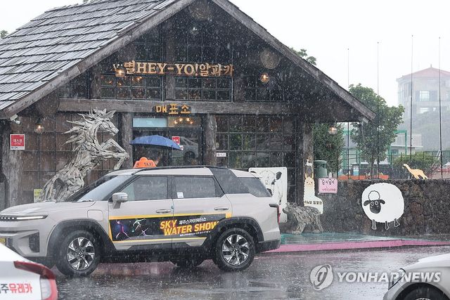 비 내리는 제주