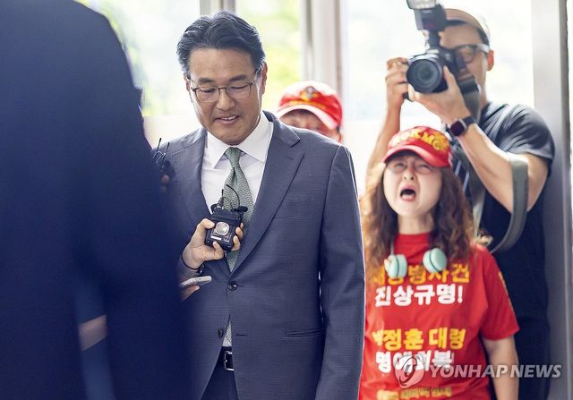 김태효 전 1차장, 순직해병 특검팀 출석