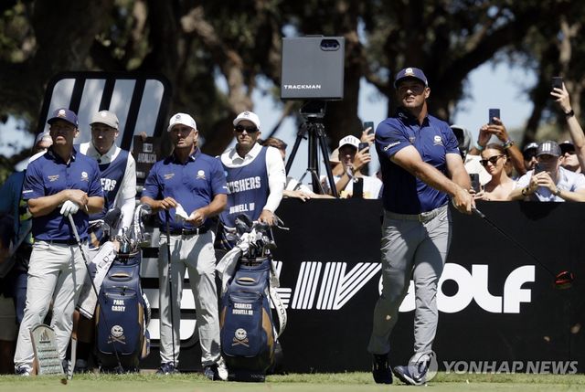 LIV 골프 스페인 대회 1라운드 모습. 