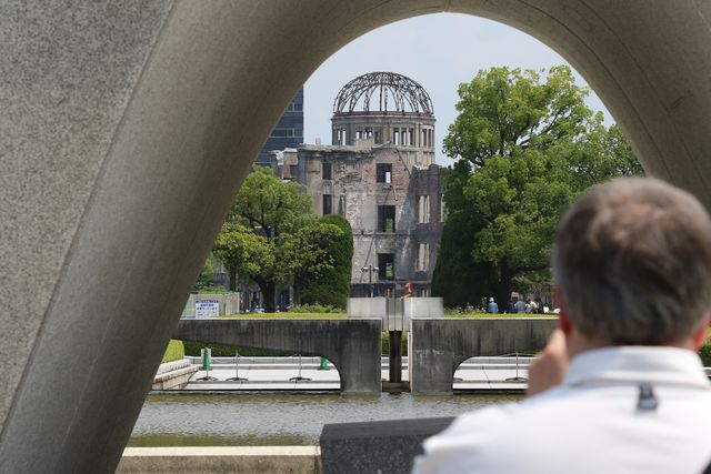 히로시마 원폭 사망자 위해 세워진 평화기념공원