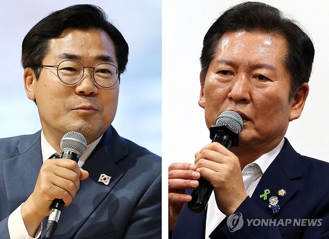 주말 지역 당심잡기 나선 정청래·박찬대 의원