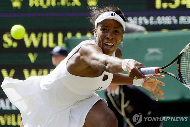 2008년 비너스 윌리엄스의 경기 모습. 