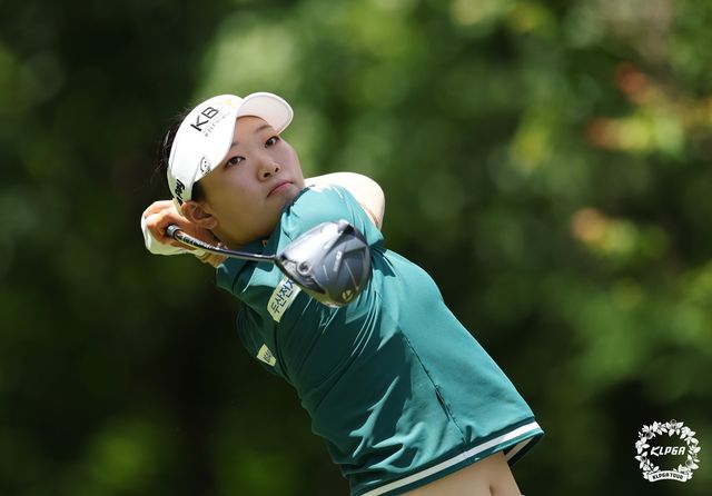 방신실의 티샷.