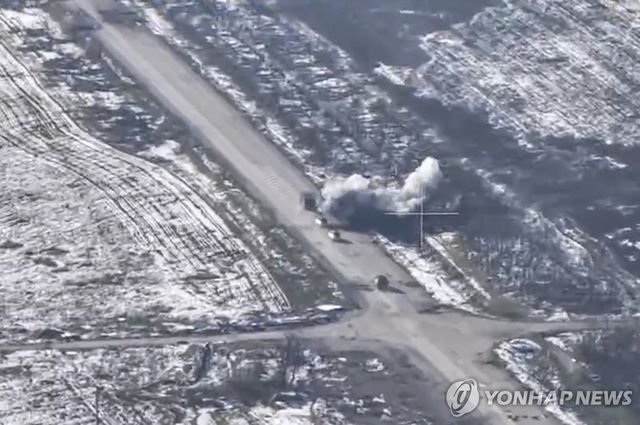 러시아군이 제공한 드론 촬영 영상