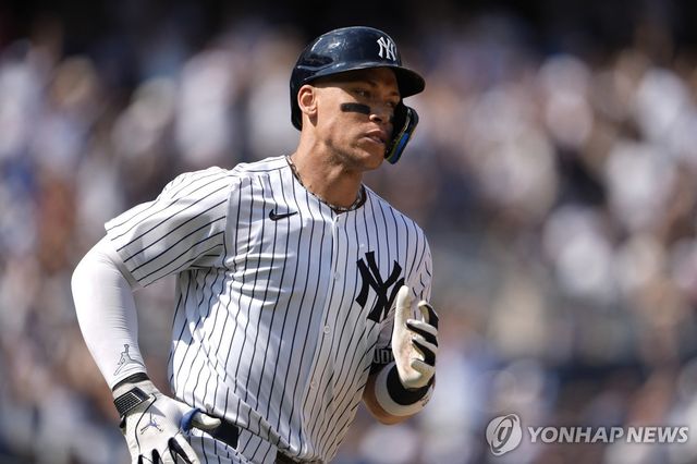 시즌 35호 홈런으로 통산 350홈런을 달성한 양키스 에런 저지