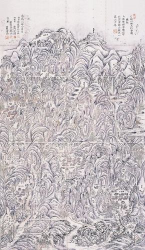 금강산사대찰전도