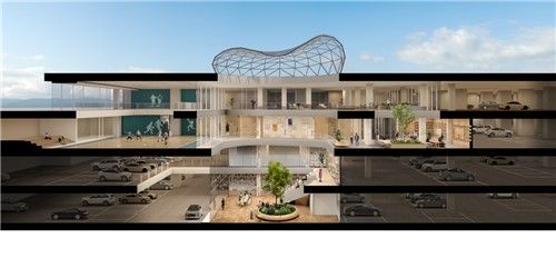 삼성물산의 개포우성7차 커뮤니티 공간 '아트리움' 단면도