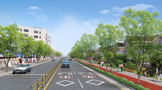 평화로 가로환경 정비사업 조감도