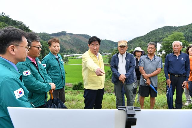 '군민과 함께하는 민생현장 투어 시즌3' 가뭄 대비 저수지 현장 점검