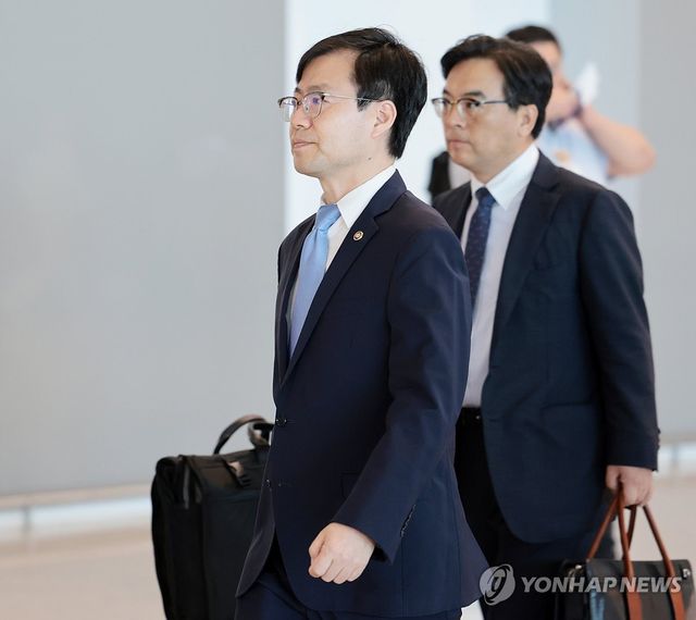 대미 관세 협상 위해 미국 향하는 여한구 통상교섭본부장