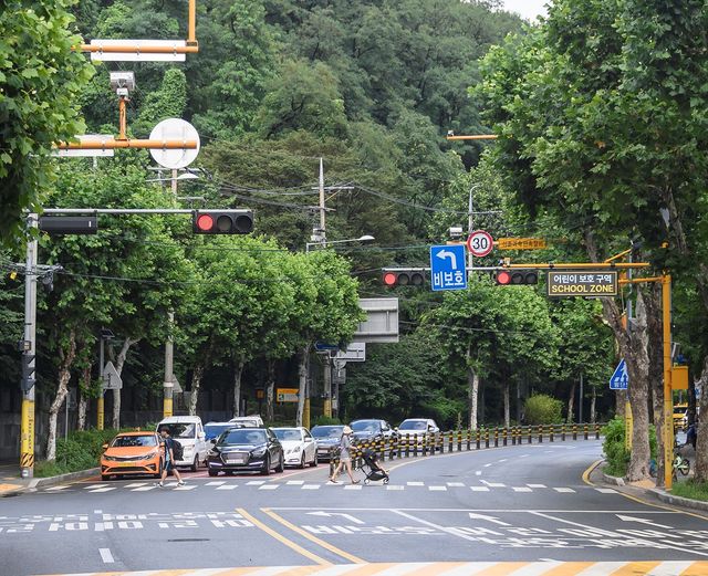 양방향 단속카메라 설치 사진