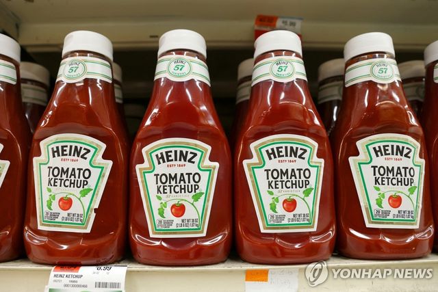미국 마트에 전시된 토마토케첩