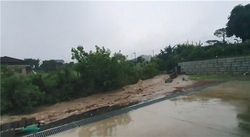 당진 면천면 하천 범람