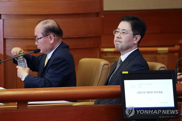 탄핵 심판 변론기일 출석한 손준성 검사