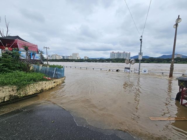 2024년 침수된 대구 동구 동촌유원지