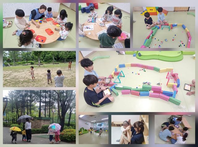 365×24 어린이집에서 보육교사가 아이를 돌보는 모습