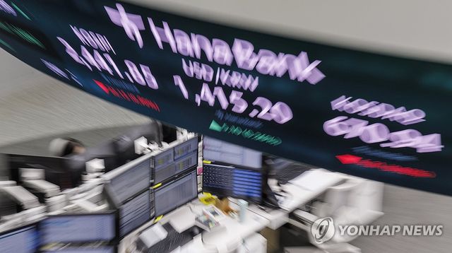 코스피·코스닥 하락, 원/달러 환율 상승